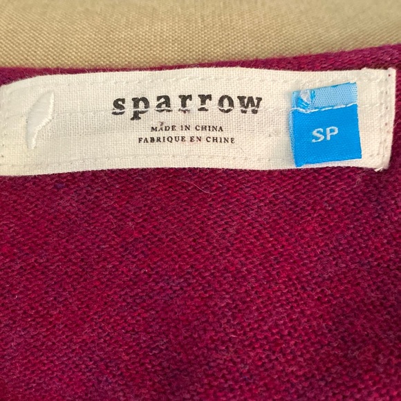 Anthropologie Sparrow Serena Peplum Knit Sweater Sheath Slip Mini Dress - S P - Picture 10 of 13